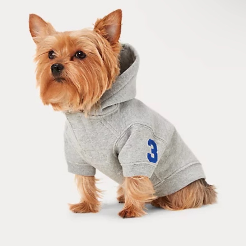 Ralph Lauren Big Pony Fleece Dog Hoodie size L - Picture 1 of 4